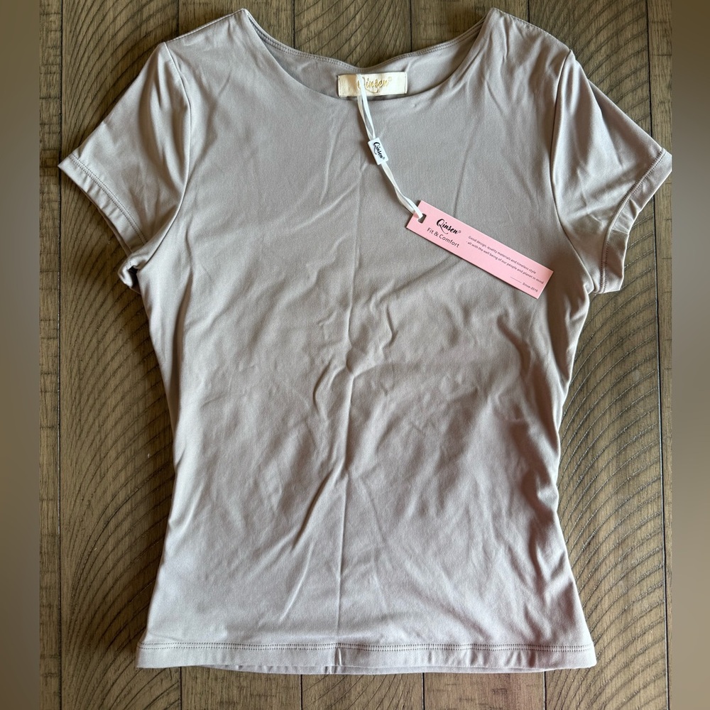 Form fitted basic Tshirt from Amazon. NWT